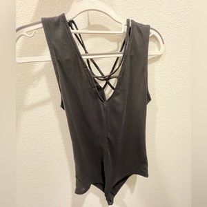 Strapy Black Bodysuit